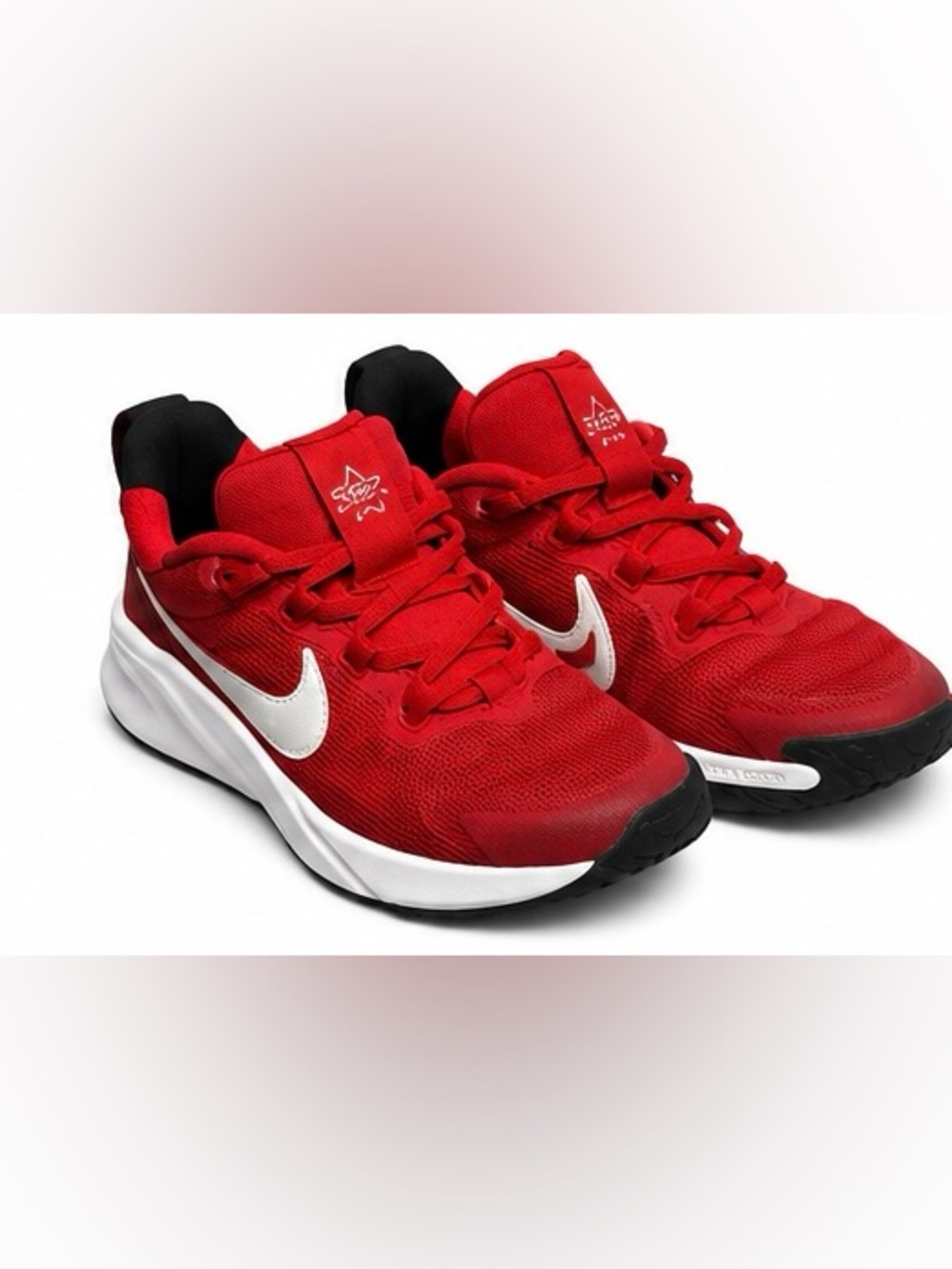 Nike Kids Red and White Athletic Sneakers